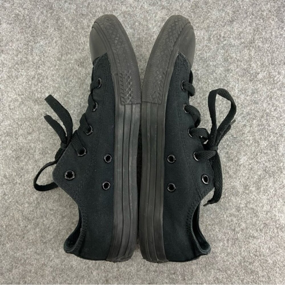 Converse Classic Monochrome Junior Black Low Top Sneakers US Size 3 - Picture 8 of 12